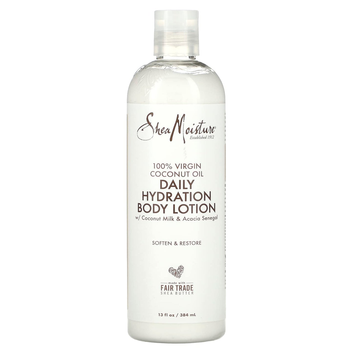 100% Virgin Coconut Oil Daily Hydration Body Lotion by Shea Moisture for Unisex - 13 oz Body Lotion
