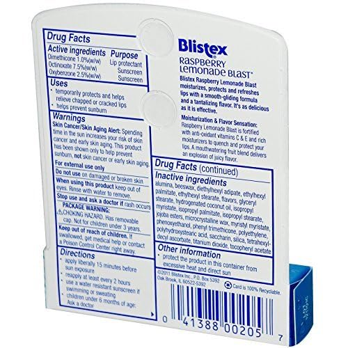 Blistex Lip Protectant, Spf 15, Raspberry oz