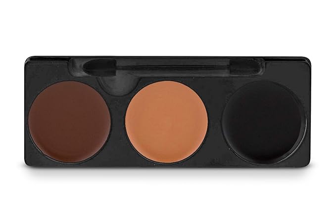 Mehron Makeup Tri-Color Character Makeup Palette | Halloween, 7 oz