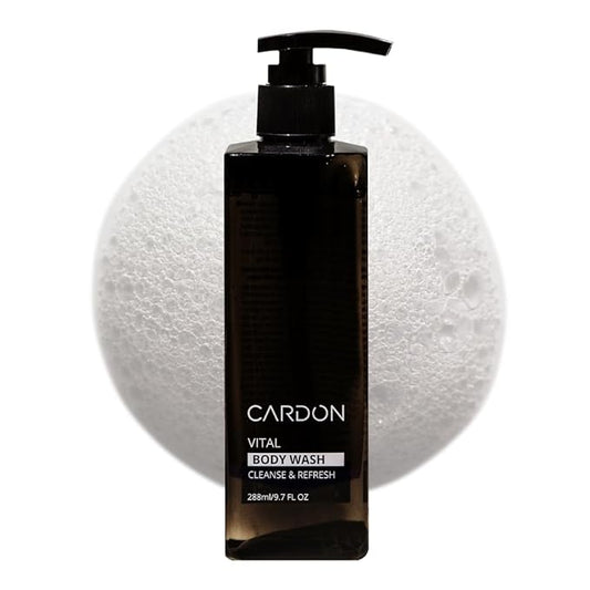Cardon Acne Clearing Men's Body Wash, Korean Skin Care, All Natural Green Tea Extract, Sea Buckthorn, & Cica Combat Breakouts, Prevent Body Odor to Deeply Cleanse w/o Stripping (1 PK)