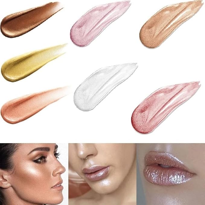 2 Pack PHOERA Shimmer Body Lotion, High Gloss Body