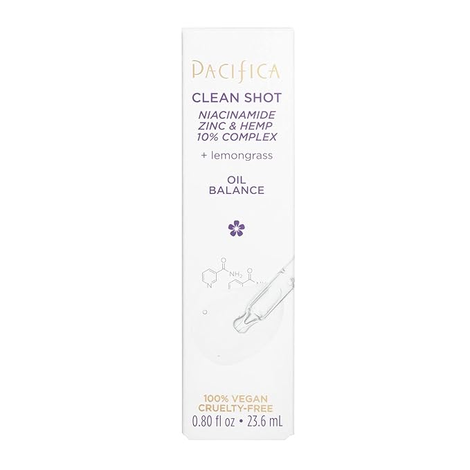 Pacifica Clean Shot Niacinamide Zinc and Hemp 10 0.8 oz