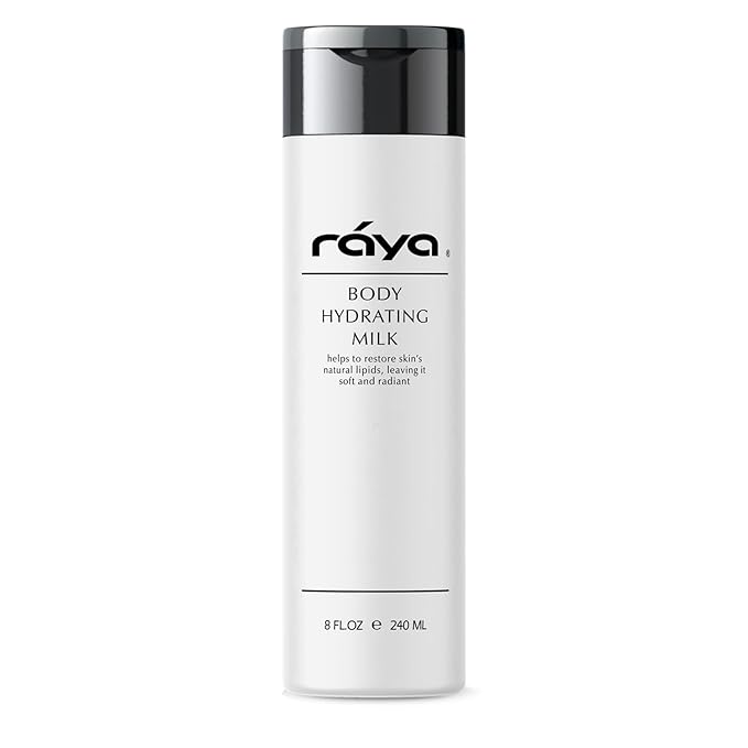 Raya Body Hydrating Milk 8 oz (S-102) | Hydrating, Moisturizing, and Restorative Body Lotion | Rich in Natural Oils, Butters, and Vitamins | Calms and Softens
