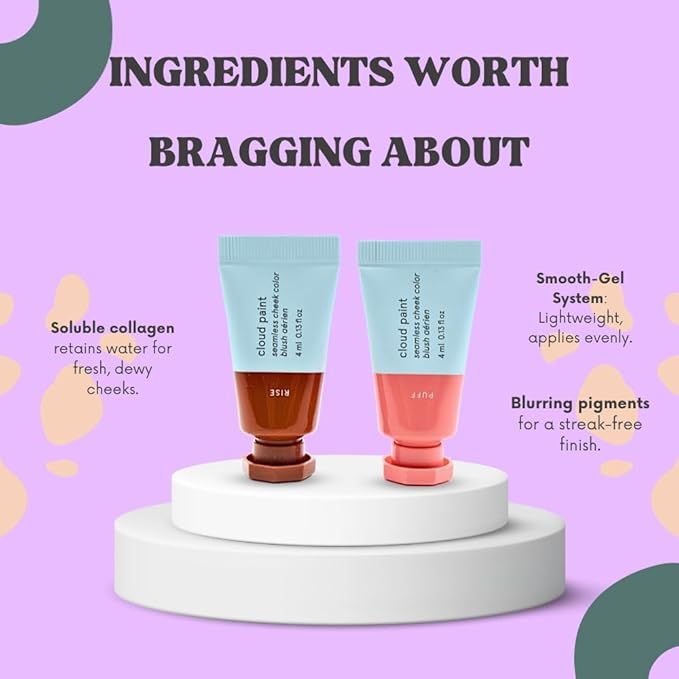 Glossier Mini Cloud Paint Gel Cream Blush Duo::