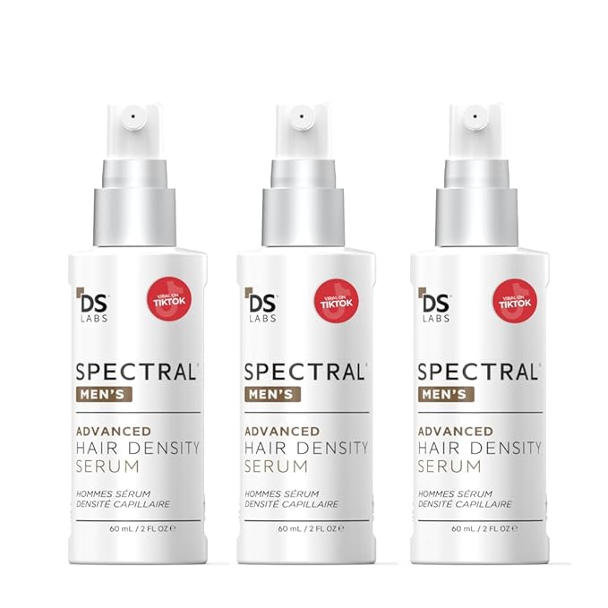 DS Labs Spectral Men's Formally Spectral.DNC-N - Hair Density Serum, Strengthening, Thickening, Minimize Shedding, Color Safe, 60mL, Packaging May Vary, (Pack of 3)