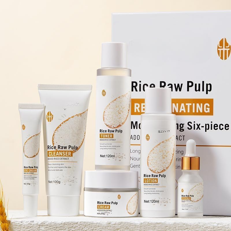 Skin Care Set, Face Snail Revitalizing Skin Care Sets & Kits, Facial Beauty Skincare Gifts for Teenage Girls with Cleanser,Toner,Serum,Eye Cream,Face Cream, Firming Hydrating Skin Care Christmas Gifts