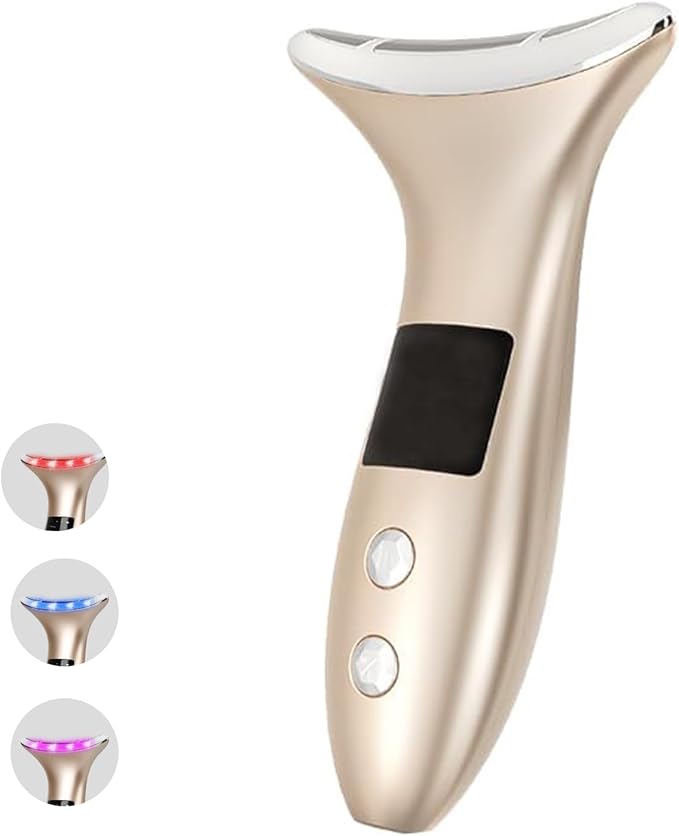 8 Modes&3 Color Facial-Massager-Device(Gold)
