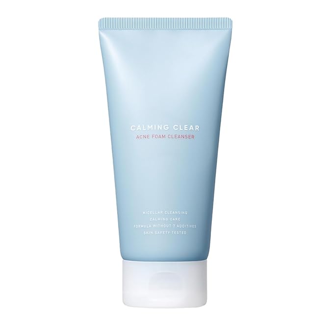 Leaders Calming Clear Acne Foam Cleanser – Gentle Deep Cleanser for Acne-Prone Skin, Acne Skin Care, Calms Redness & Irritation, Controls Excess Sebum & Exfoliate Dead Skin Cells 150ml (5.07 oz)