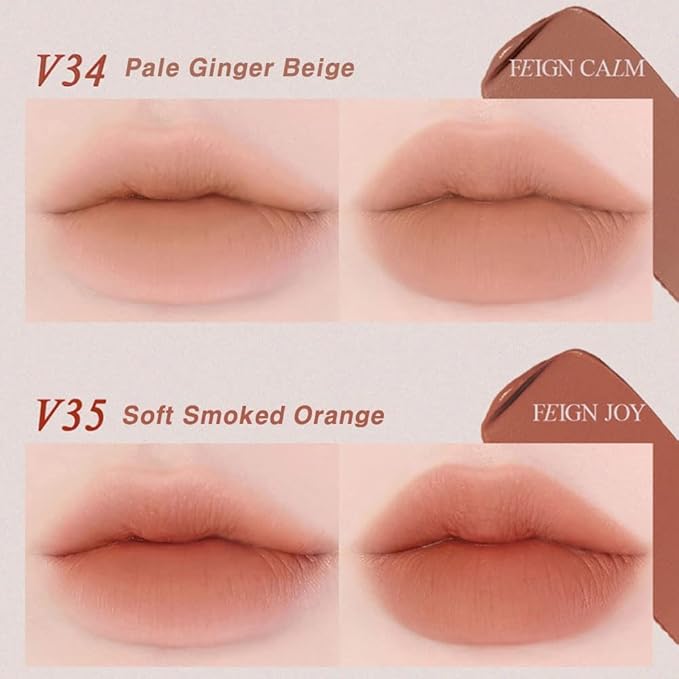 BBIA Last Velvet Tint - Soft & Creamy Matte Finish Lip Stain, Blur Effect with Velvety Texture, Long-Lasting, High Pigment, Lightweight, Non-Drying, Vegan, Korean Lip Makeup (V35 FEIGN JOY)
