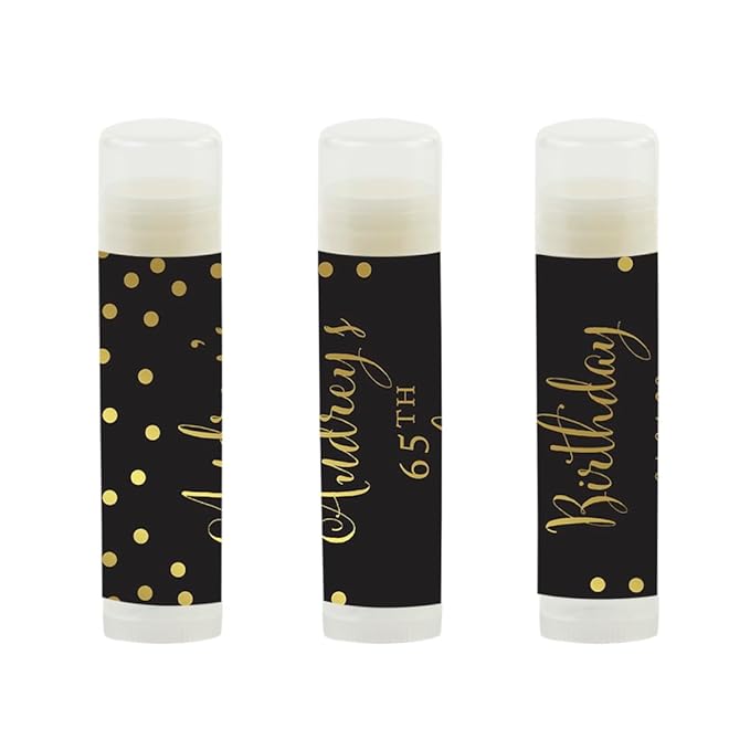 Andaz Press Personalized Milestone Birthday Party Black,