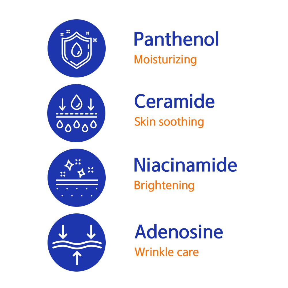 LON.G DIVE TO BLUE Aqua All-in-one face moisturizer lotion for men, Unisex, all skin types, lightweight, non-sticky, after shaving, alcohol-free, hydrating Ceramide, Korean skincare, 80ml 2.7 Fl oz