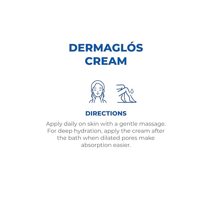 Dermaglos Moisturizing Cream | Vitamin A (Retinoids), Vitamin E & Allantoin | Rich Moisturizer for Wrinkles, Stretch Mark Prevention, Tattoo Aftercare, Scar cream, Hydration for Smooth Skin | 1,76 oz