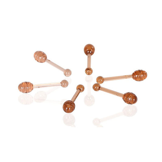 30 PCS Lip Balm Applicators Stick Honey Dipper Small Spoon Multiple Colour Honey Jar Jam Mini Lip Gloss Stick for Lip Balm