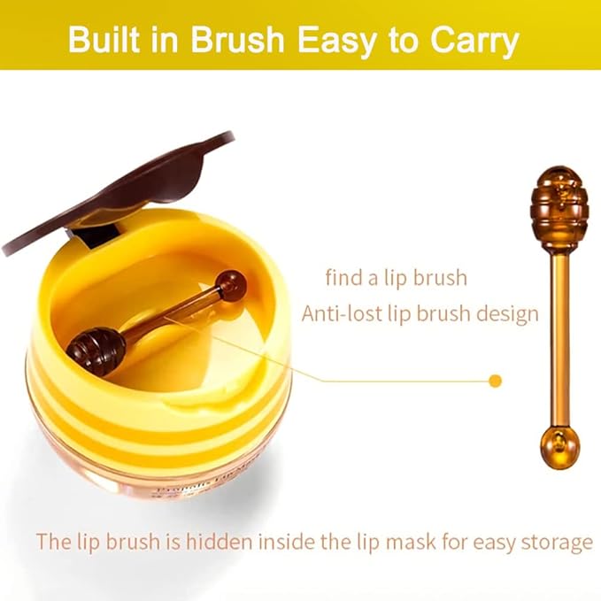 Bee Lip Balm Honey Pot, Exfoliating