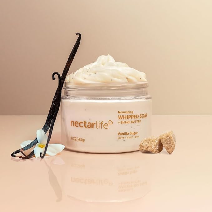 Nectar Life Whipped Soap and Shave Butter (10 Ounce, Vanilla)