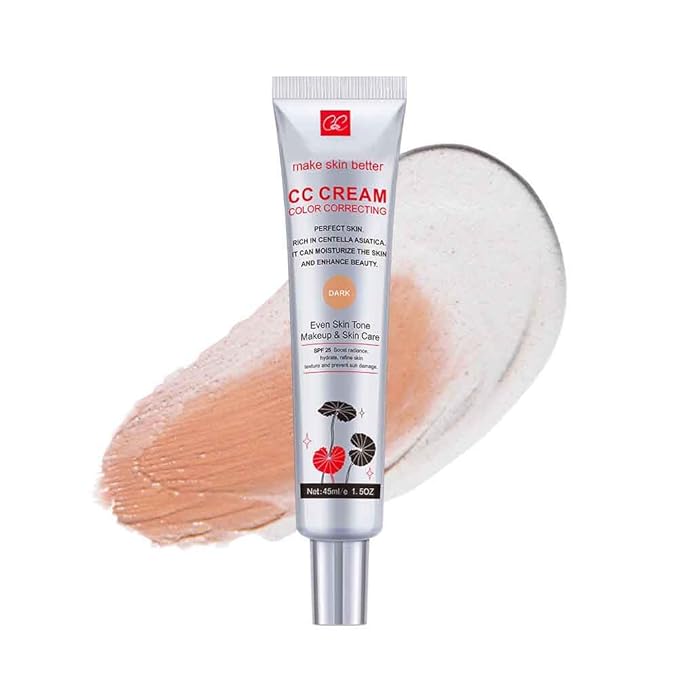 Color Correcting CC Cream with SPF 25, Coverage (Dark, 1PCS)