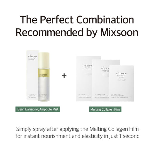 mixsoon Bean Balancing Ampoule Mist Skin moisturizer and Oil balance For Hydrated Radiance Korean Glass Skin Care 3.38 fl. oz. / 100ml