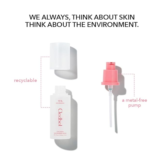 Collagen Niacinamide Serum, For Discoloration/Minimizing Large Pores, Niacinamide, Zinc, Peptides & Hyaluronic Acid, Korean Skincare, Paraben-Free, 50ml/1.69 fl oz,