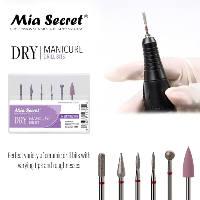 6 pcs dry manicure drill