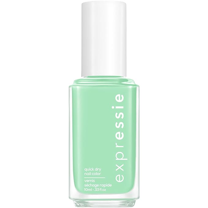 Essie expressie, Quick-Dry Nail Polish, 8-Free Vegan, Mint Vegan,