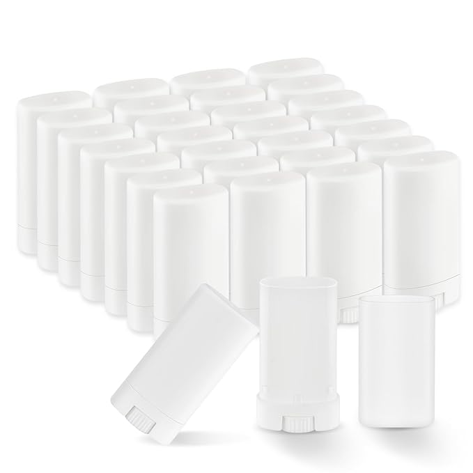 30 Pieces 15g/0.5oz White Oval Plastic