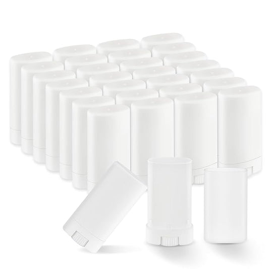 30 Pieces 15g/0.5oz White Oval Plastic