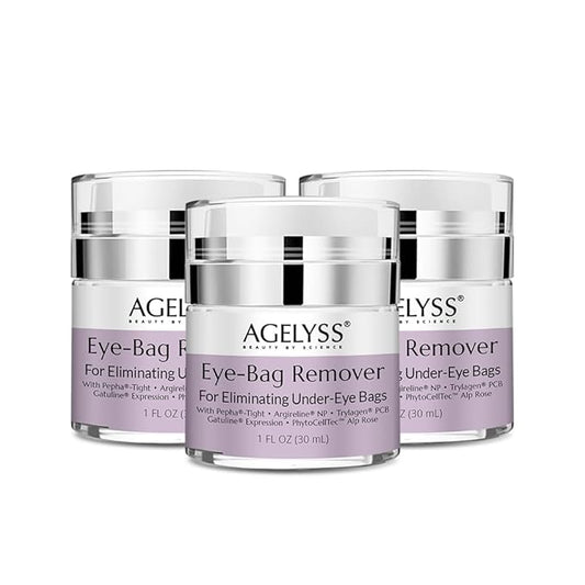 Eye-Bag Cream - Deep Hydration - Puffiness, Dark Circles, and Wrinkles - Paraben-Free, Cruelty-Free, Vegan - Pack of 3
