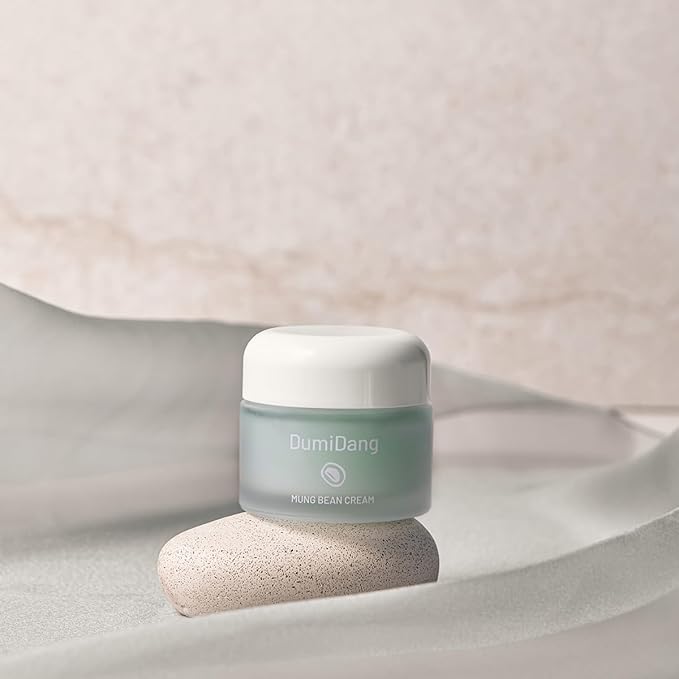 Mung Bean Cream - Korean Traditional Vegan Skincare Formula, Detoxifies and Soothes with Fermented Mung Bean Extract, Bifida Extract, Galactomyces, and Centella Asiatica, 50g | 1.76fl. oz.