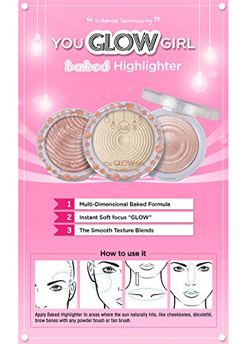 J.CAT BEAUTY You Glow Girl Baked Highlighter -