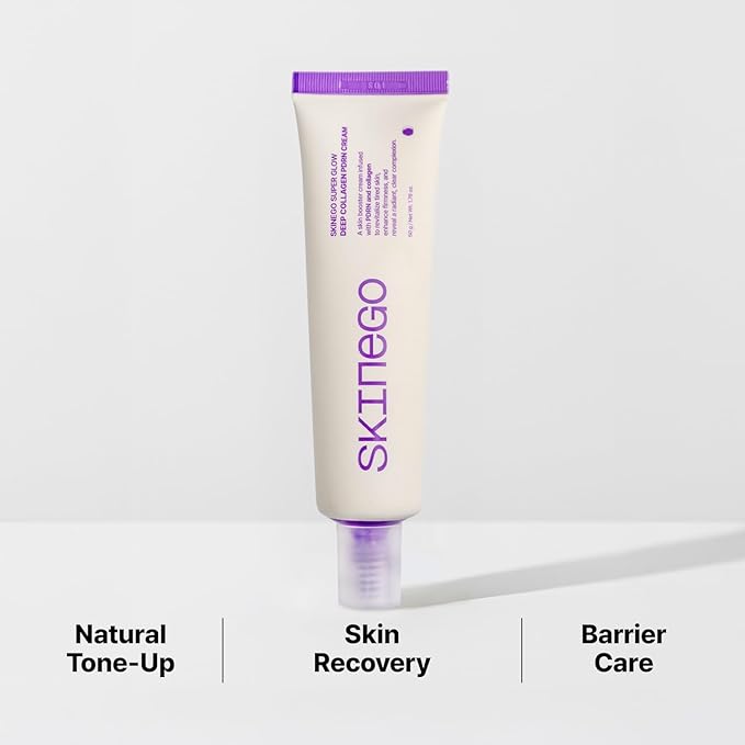 Super Glow Deep Collagen PDRN Cream – 1,000,001ppb PDRN & Collagen, Pink Tone-Up Moisturizer for Glass Skin, Firming & Hydrating, Korean Skincare 50g / 1.69 fl.oz.