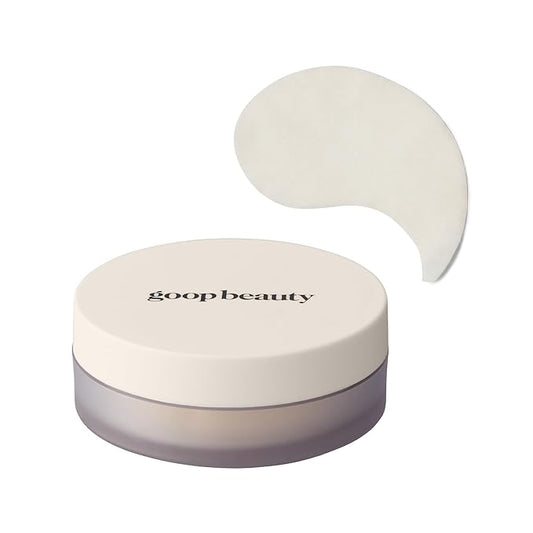 goop Beauty Eye Masks for Puffy Eyes | Under Eye Patches for Dark Circles | VEOCEL Lyocell Masks in Niacinamid Serum | Improves Crows Feet, Fine Lines, & Wrinkles | Paraben & Silicone Free | 30-Pack