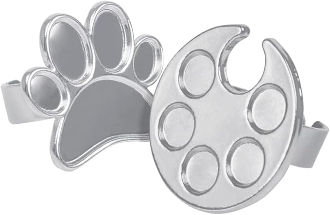 2 Pcs/Lot Mini Manicure Palette Wearable Metal Nail