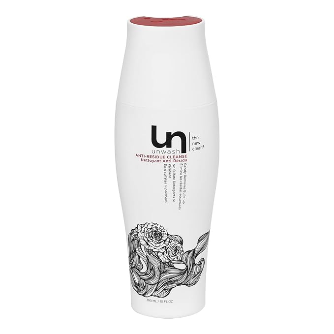 Unwash Anti-Residue Cleanse - Gentle, Ph-Balanced Clarifying Shampoo for Build Up Dirt and Oil, Safe for All Hair Types, 10 fl oz