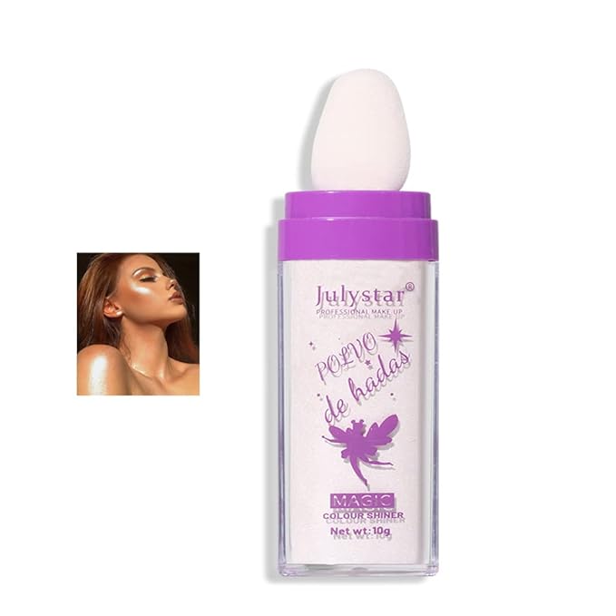 AKARY Shimmer Highlighter Powder, Fairy Polvo De Hadas