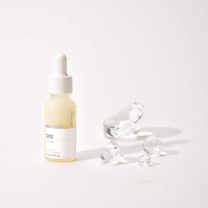 The Potions Coenzyme Q10 Face Serum – Hydrating Facial Serum for Women & Men, Energizes Dull Skin, Customizable Minimal Formula, Multi-Use Skincare for Dry Skin, 0.67 fl oz