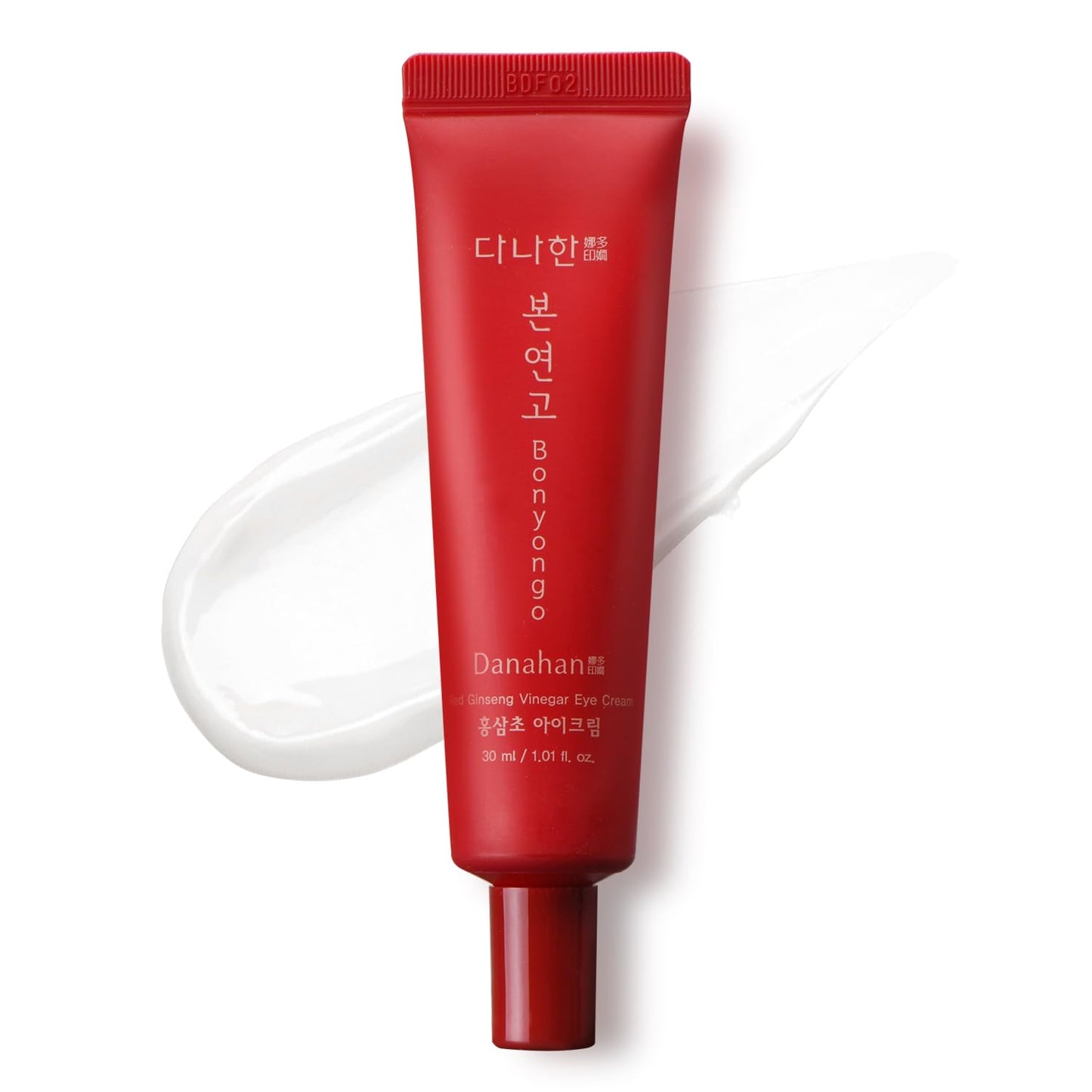 Danahan Bonyongo Red Ginseng Vinegar Eye Cream – Anti Aging Eye Treatment Cream for Youthful Radiant Skin - Wrinkle Improvement with Fermented Red Ginseng - Korean Skincare, 1.01oz.