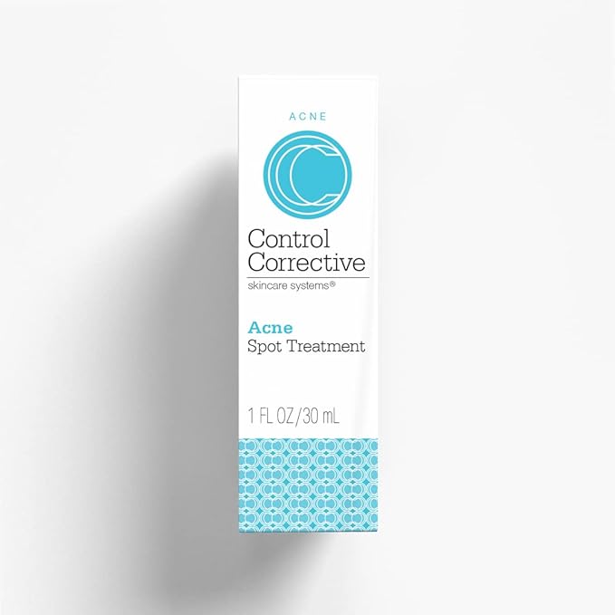 CONTROL CORRECTIVE Acne Spot Treatment, 1 Oz - Reduce & Treat Acne Breakouts, Potent Blend Of Lactic & Glycolic Acid, Exfoliating, Lightweight Gel, No Parabens Or Dyes, Calming Aloe Vera, Witch Hazel