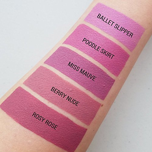 Aromi Mauve Matte Liquid Lipstick | Rosy Pink Lip Color with Blue Undertones, Vegan, Cruelty-free, Long-lasting Makeup, Waterproof, Handmade (Miss Mauve)