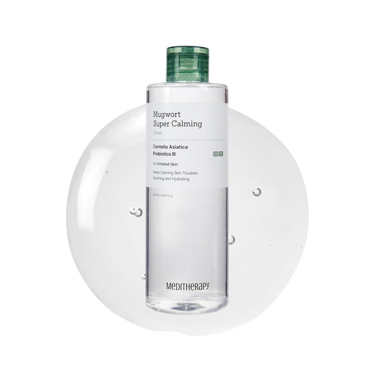 Mugwort Super Calming Toner - Korean Hydrating Toner for face, Purifying Mugwort Essence, Soothing, Calming, Refreshing Facial Toner for Oily, Dry, and Sensitive Skin, Daily Skin Care, 8.45 fl.oz