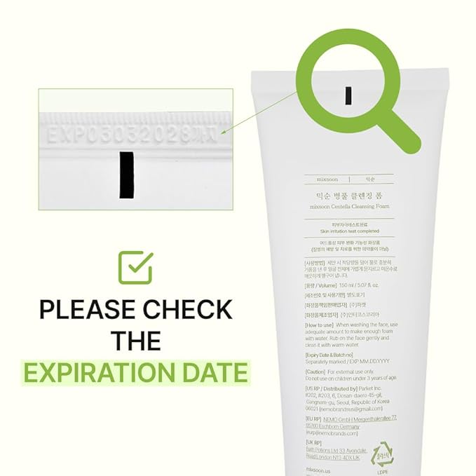 mixsoon Centella Cleansing Foam 5.07 fl oz/ 150ml,Low pH cleansing foam for soothing and moisturization