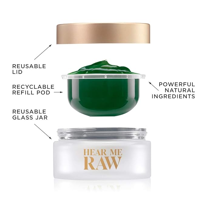 The Brightener with CHLOROPHYLL+ | 10 Minute Plant-Based Rinse-Off Facial Mask for Firmer, Brighter, and Younger-looking Skin | Reduces Fine Lines and Wrinkles | (2.5 Oz)
