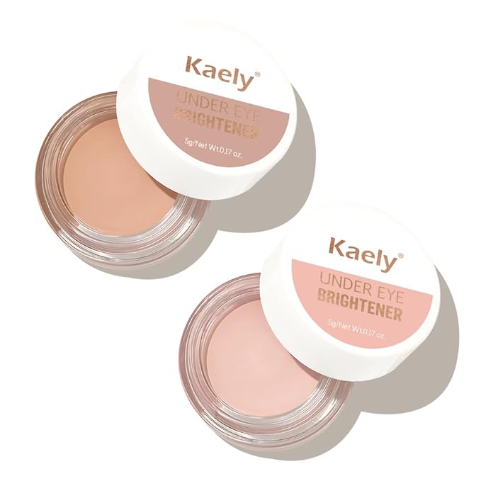 evpct 2Pcs under Eye Brightener, Nourishing Luminous under & 08#