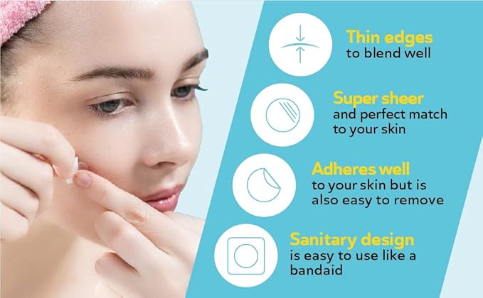 Invisible Salicylic Acid Pimple Patches for Face - Redness Reducing Hydrocolloid Acne Patches, Clear Pimple & Zit Patches for Blind Pimples - Soothing Plus (Clear Patch) (Intensive-36dots-2)