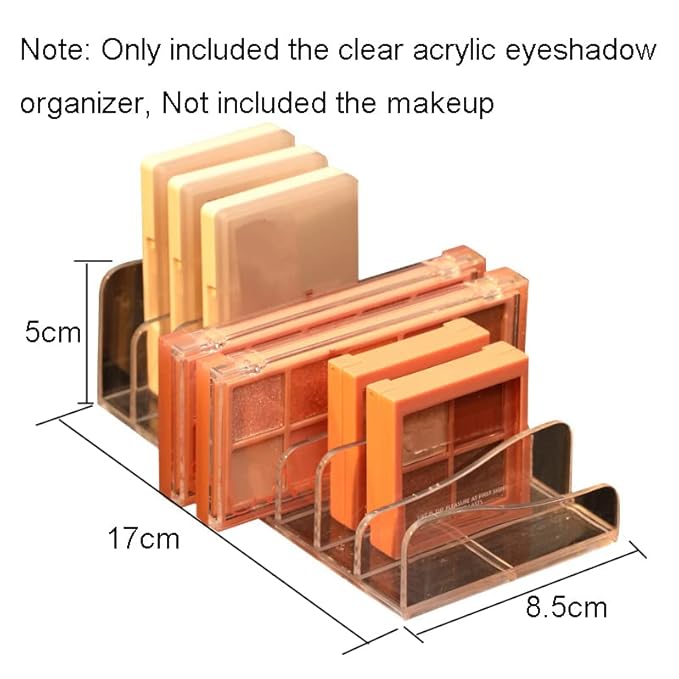 1 Piece 8-Section Acrylic Eyeshadow Organizer Cosmetic Makeup