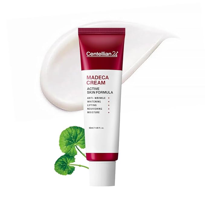 CENTELLIAN 24 Madeca Cream Active Formula (1.7fl oz) - Centella Moisturizer for Face, Korean Skin Care. Dry, Sensitive Skin. TECA, Centella Asiatica, Madecassoside