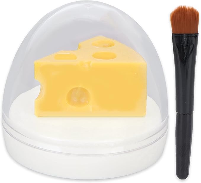 Cheese Shaped Lip Balm, Moisturizing Nourishing 0.3oz(02)