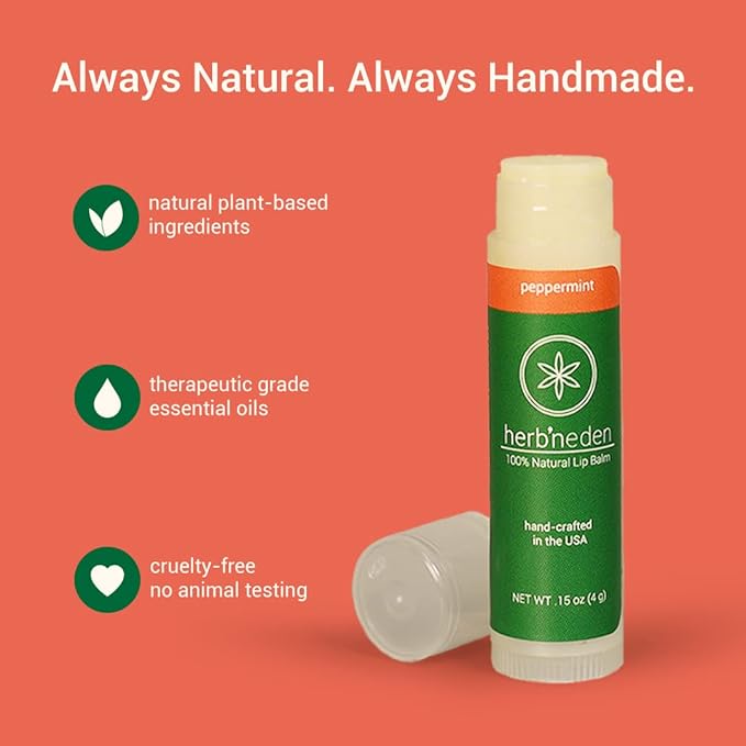 Herb’N Eden Peppermint Lip Balm Pack of 3