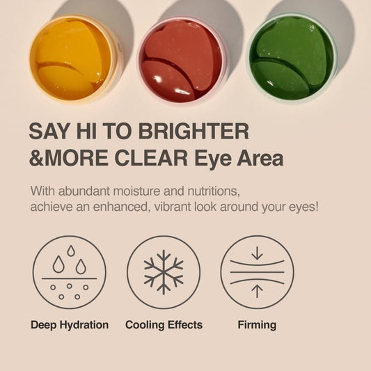 Avajar Calming Daily Eye Patch (90Pcs) - Soothing Korean Skincare Under-Eye, Smile Line Hydrogel Masks with Hyaluronic Acid, Niacinamide & Centella, K-Beauty Mask for Hydration & Relaxation