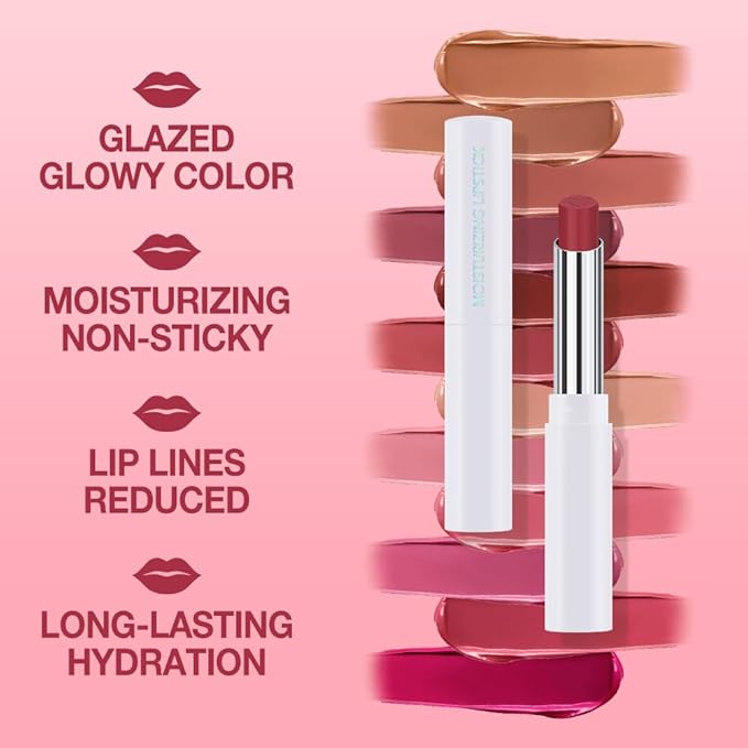 1Pcs Tinted Lip Balm Moisturizing Lipstick – Waterproof Hydrating Matte Lip Balm for Women, Creamy Natural Color Stain for Dry Lips,Soft Matte Finish with Subtle Scent (#11 Retro Red)