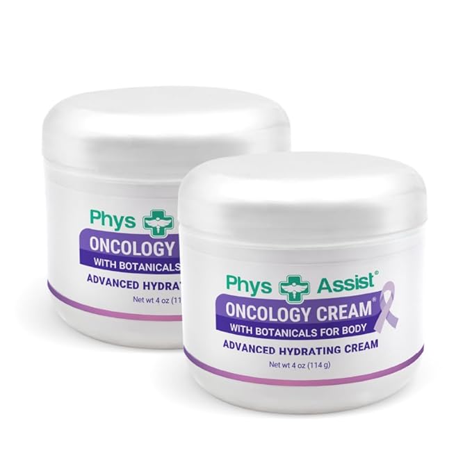 PhysAssist - Oncology Body Cream with Botanicals, 4 oz. Soothing and Hydrating to Stressed Skin. Made with Oils of Lavender, Calendula, and Peppermint. Non-Irritant, Clinically Tested (Pack of 2)